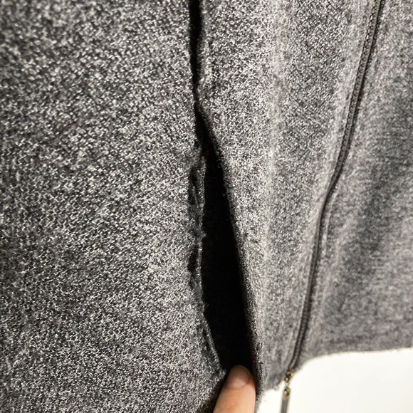 Habitat Clothes To Live In Women’s Small Gray Full Zip Sweater‎ Jacket 84136 - Picture 4 of 7